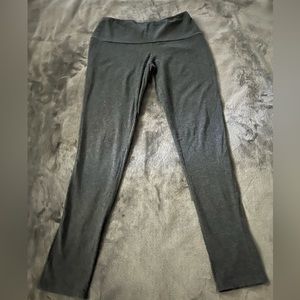 Casual Gray Cotton Leggings